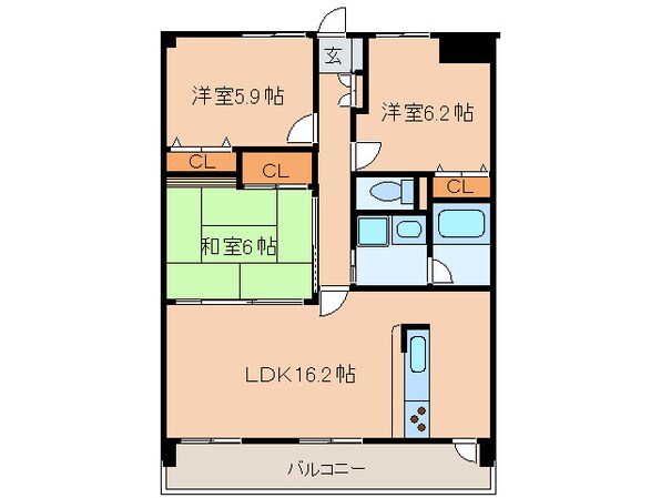 ファヴォ－ル白壁の物件間取画像